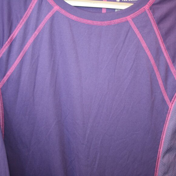Tek Gear Purple Long Sleeve Top Size XL - Picture 3 of 5